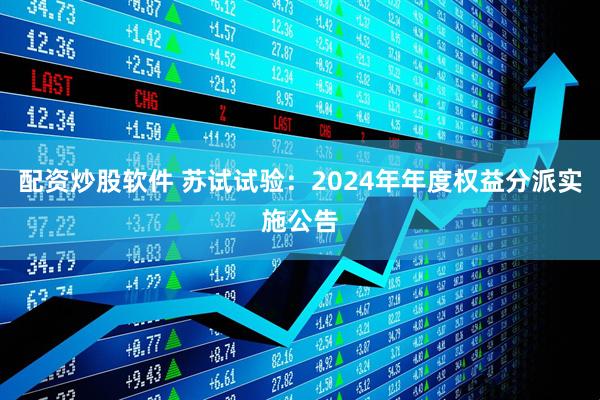 配资炒股软件 苏试试验：2024年年度权益分派实施公告