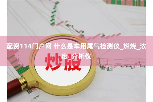 配资114门户网 什么是车用尾气检测仪_燃烧_浓度_分析仪