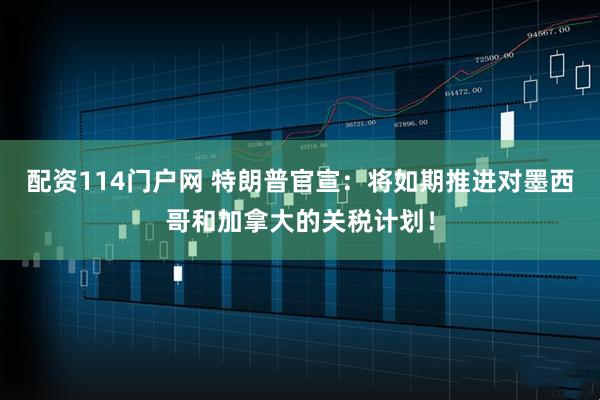 配资114门户网 特朗普官宣：将如期推进对墨西哥和加拿大的关税计划！